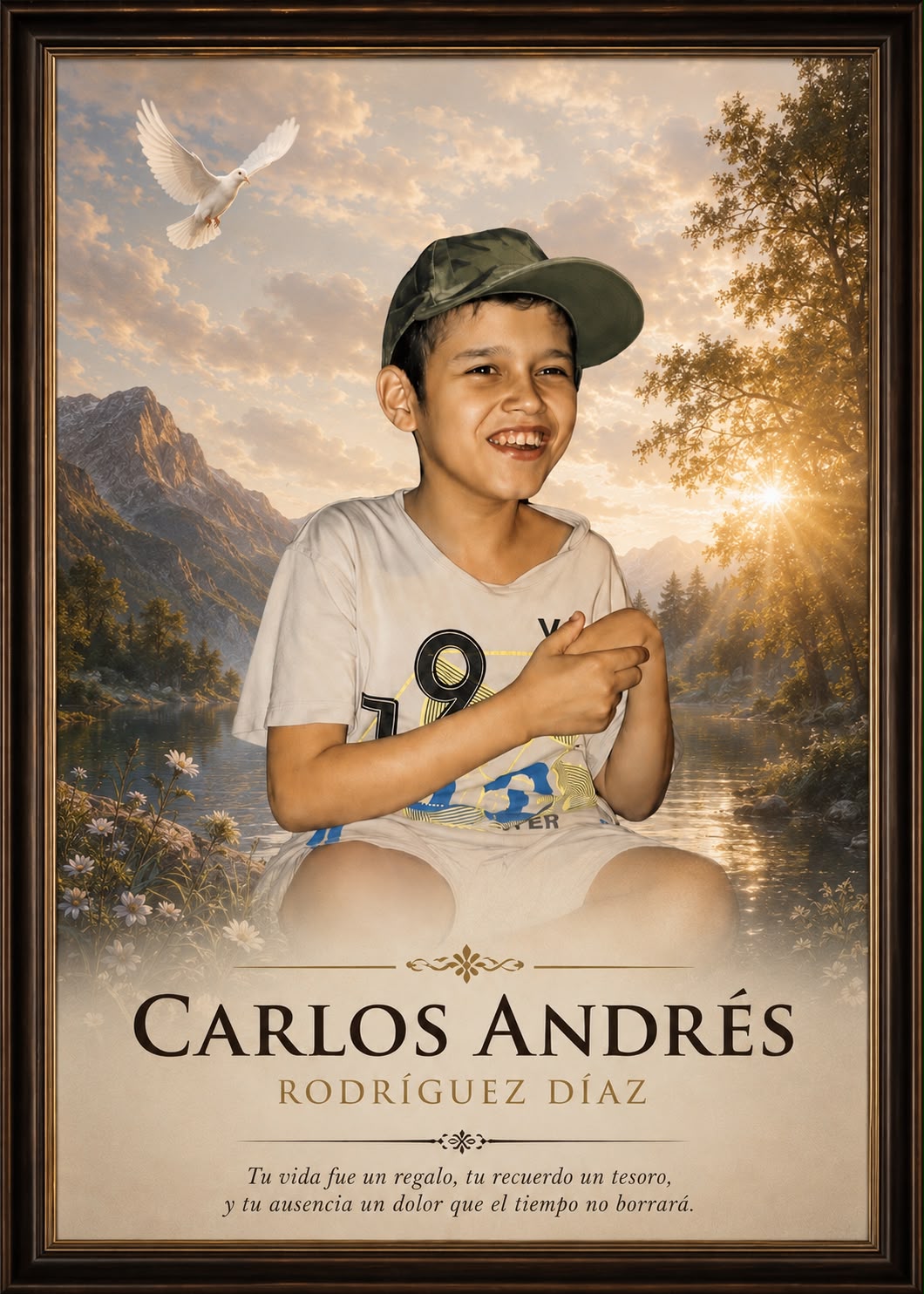 Muestra de cuadro conmemorativo 2