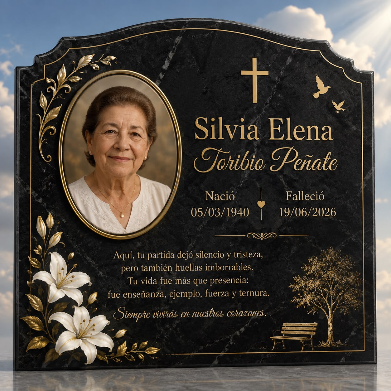 Diseño de lápida 1